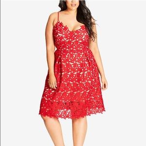 🆕 Scarlet Red Cocktail Dress